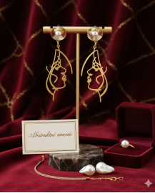 Dizajnové náušnice "Abstraktné umenie"